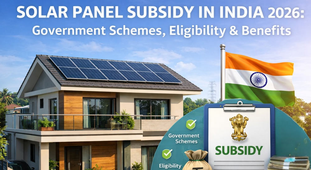 Solar Subsidies and Government Incentives in India (2026 Guide)